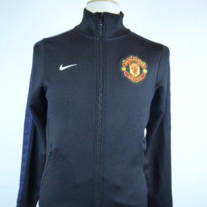 NIKE MANCHESTER UNITED football soccer club BLACK ZIP  jacket S